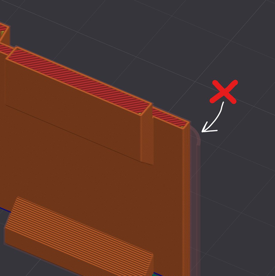 Тонкая стенка 3D-модели, которая может не пропечататься